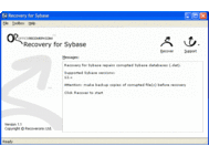 Recovery for Sybase screenshot